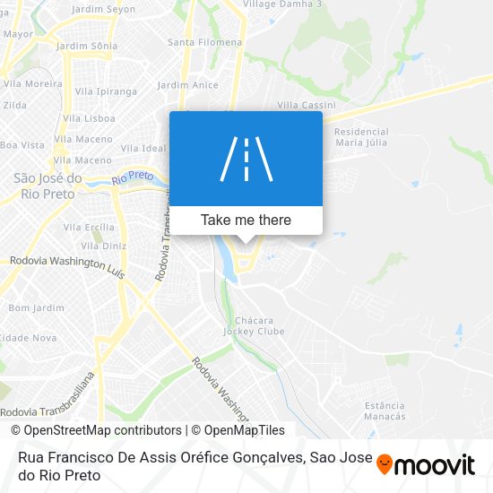 Rua Francisco De Assis Oréfice Gonçalves map