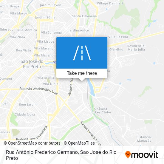 Rua Antônio Frederico Germano map