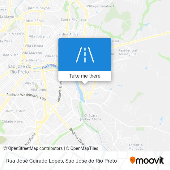 Rua José Guirado Lopes map