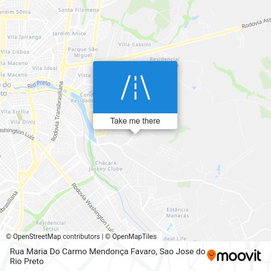 Rua Maria Do Carmo Mendonça Favaro map