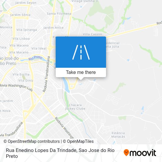 Rua Enedino Lopes Da Trindade map