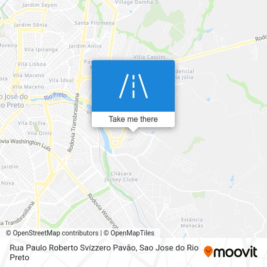 Rua Paulo Roberto Svízzero Pavão map