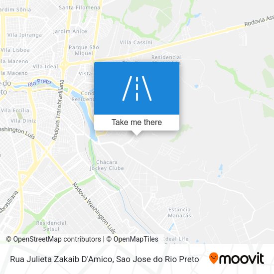 Rua Julieta Zakaib D'Amico map