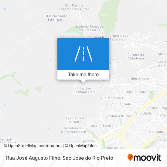 Rua José Augusto Filho map