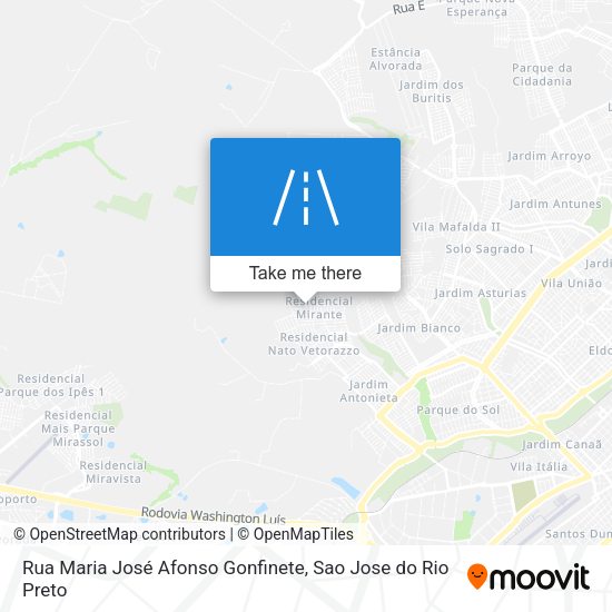Rua Maria José Afonso Gonfinete map