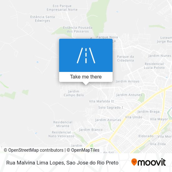 Rua Malvina Lima Lopes map