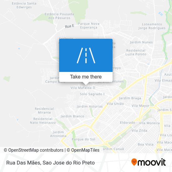 Rua Das Mães map