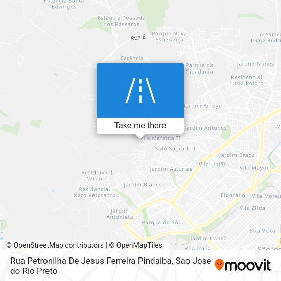 Rua Petronilha De Jesus Ferreira Pindaiba map