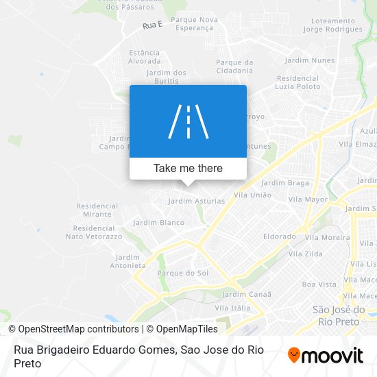 Rua Brigadeiro Eduardo Gomes map