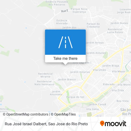 Rua José Israel Dalbert map