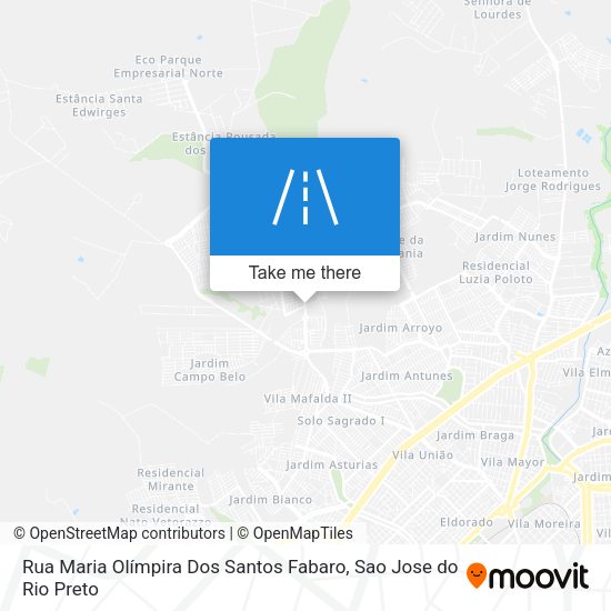 Rua Maria Olímpira Dos Santos Fabaro map