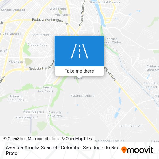 Avenida Amélia Scarpelli Colombo map