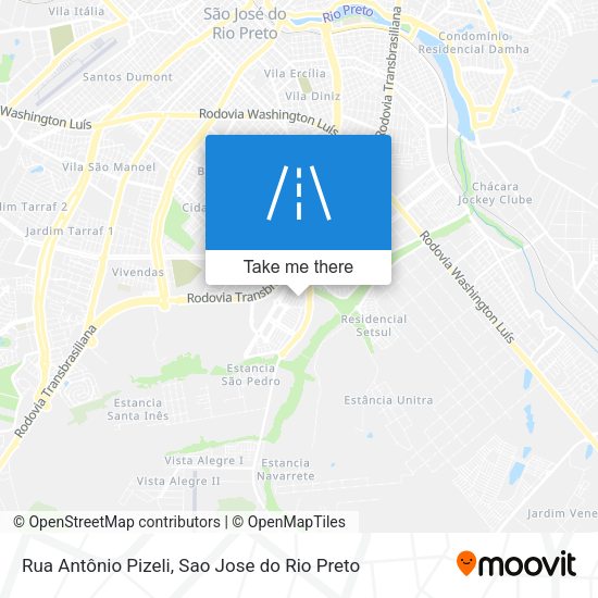 Rua Antônio Pizeli map