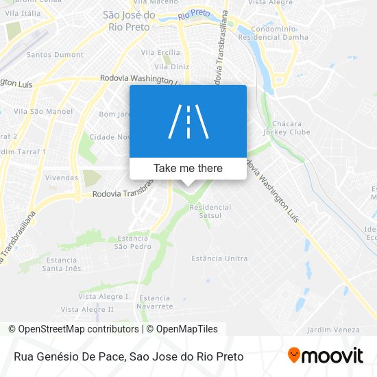 Rua Genésio De Pace map