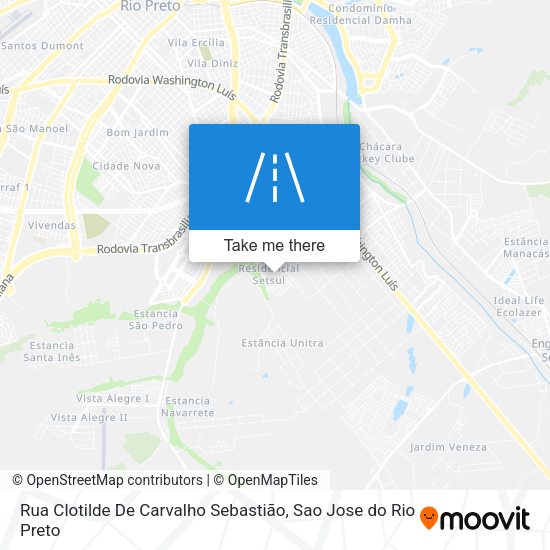 Rua Clotilde De Carvalho Sebastião map
