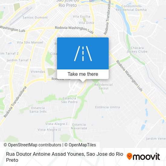 Rua Doutor Antoine Assad Younes map