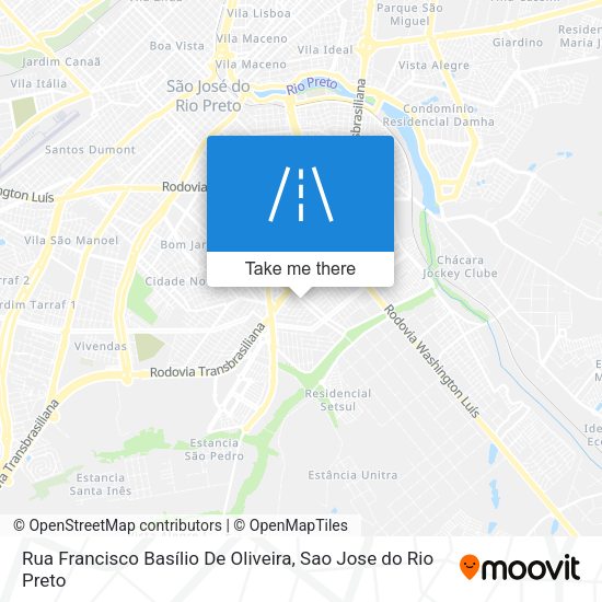 Rua Francisco Basílio De Oliveira map