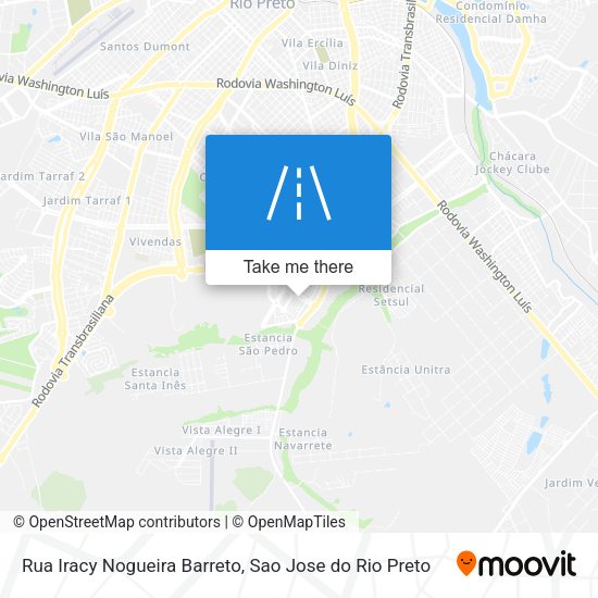 Rua Iracy Nogueira Barreto map