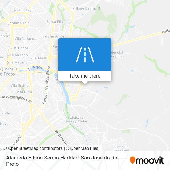 Alameda Edson Sérgio Haddad map