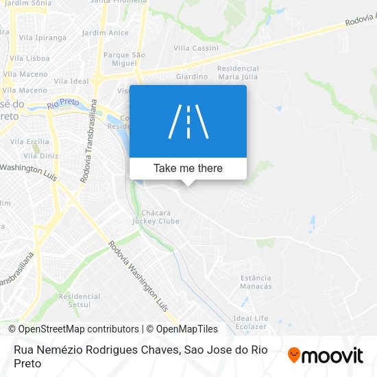 Rua Nemézio Rodrigues Chaves map