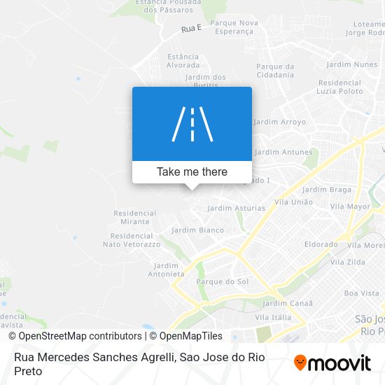 Rua Mercedes Sanches Agrelli map