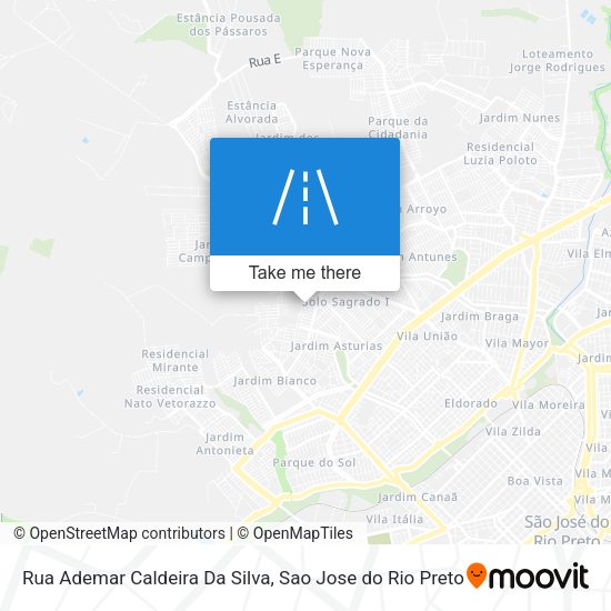 Rua Ademar Caldeira Da Silva map