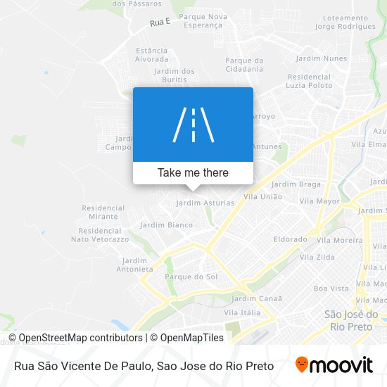 Rua São Vicente De Paulo map