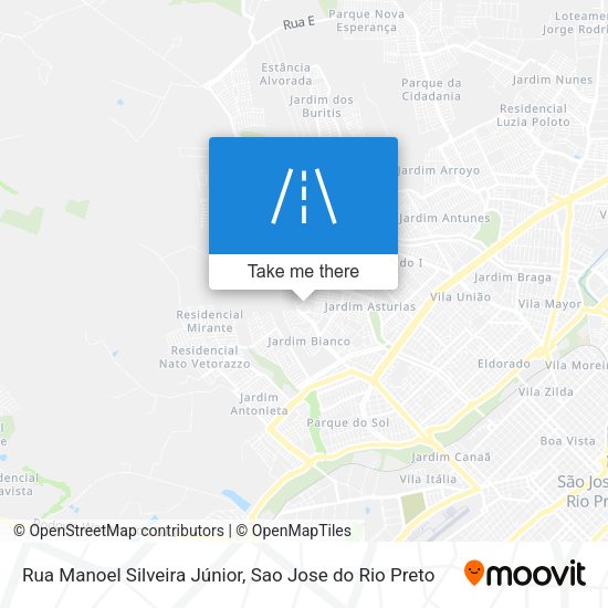 Rua Manoel Silveira Júnior map