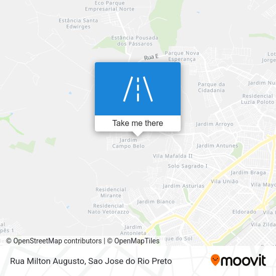 Rua Milton Augusto map
