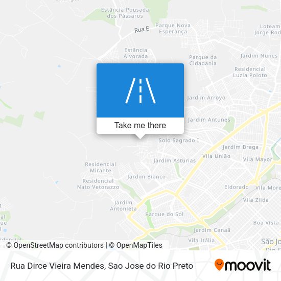 Rua Dirce Vieira Mendes map