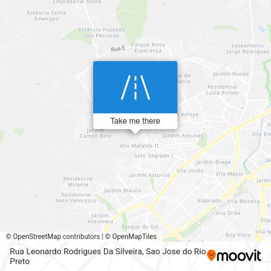 Rua Leonardo Rodrigues Da Silveira map