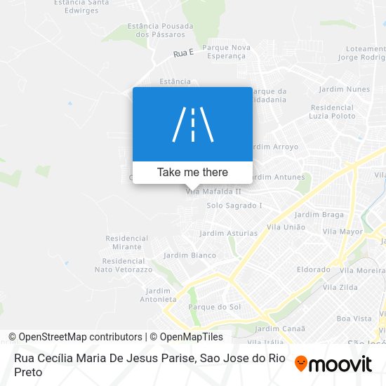 Rua Cecília Maria De Jesus Parise map
