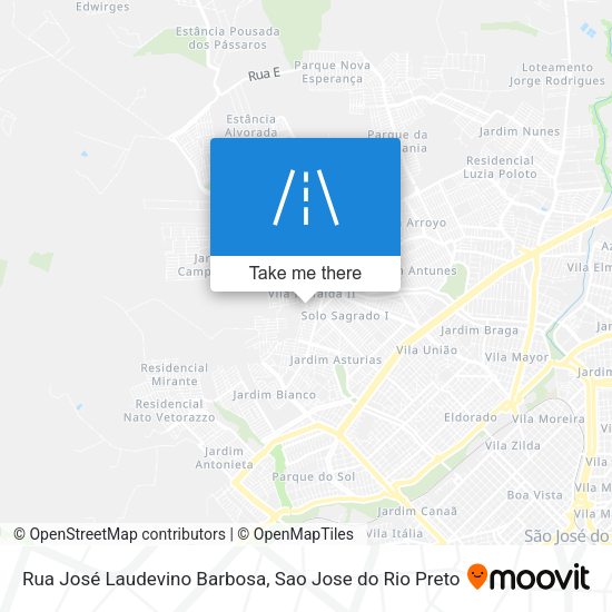 Rua José Laudevino Barbosa map