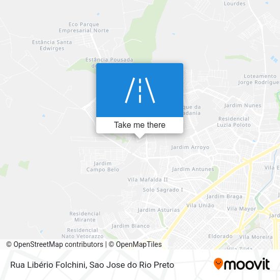 Rua Libério Folchini map