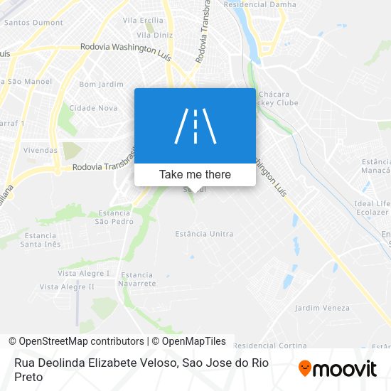 Rua Deolinda Elizabete Veloso map