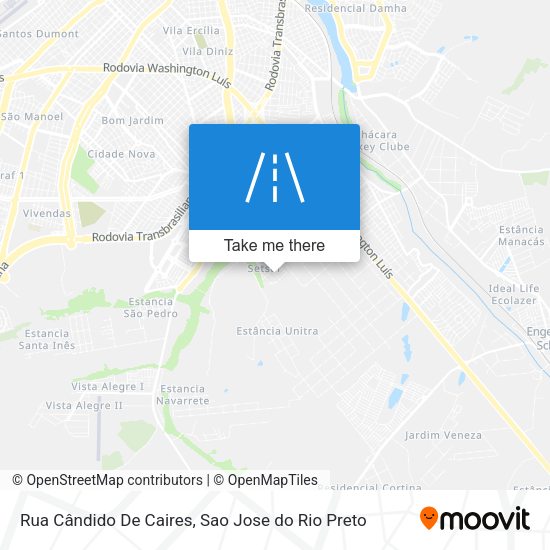 Rua Cândido De Caires map