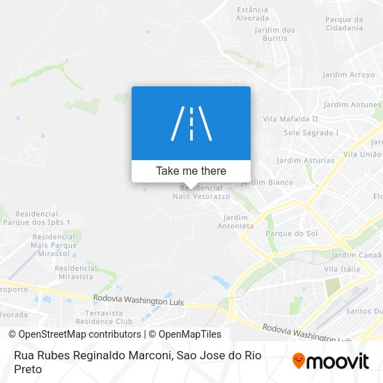 Rua Rubes Reginaldo Marconi map
