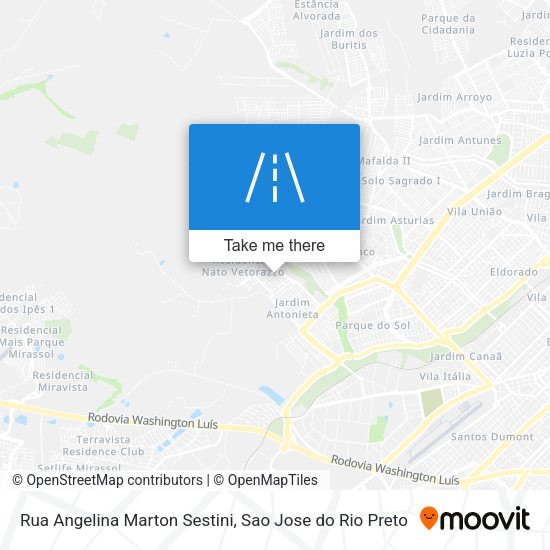 Rua Angelina Marton Sestini map