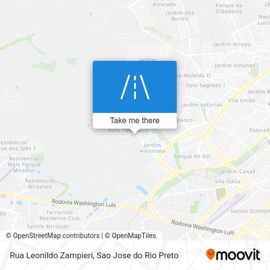 Rua Leonildo Zampieri map