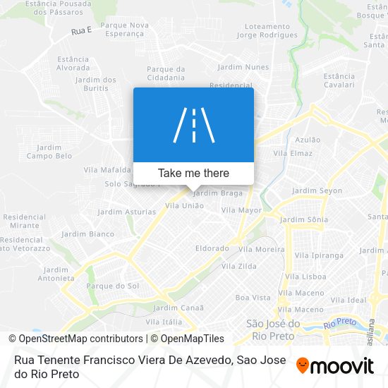 Rua Tenente Francisco Viera De Azevedo map