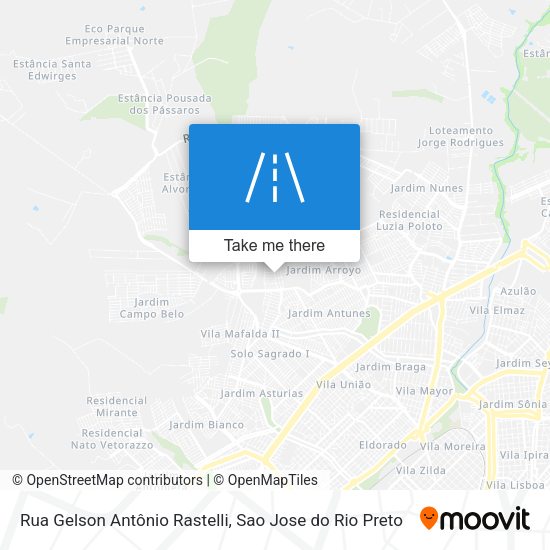 Rua Gelson Antônio Rastelli map