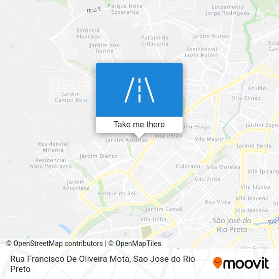 Rua Francisco De Oliveira Mota map
