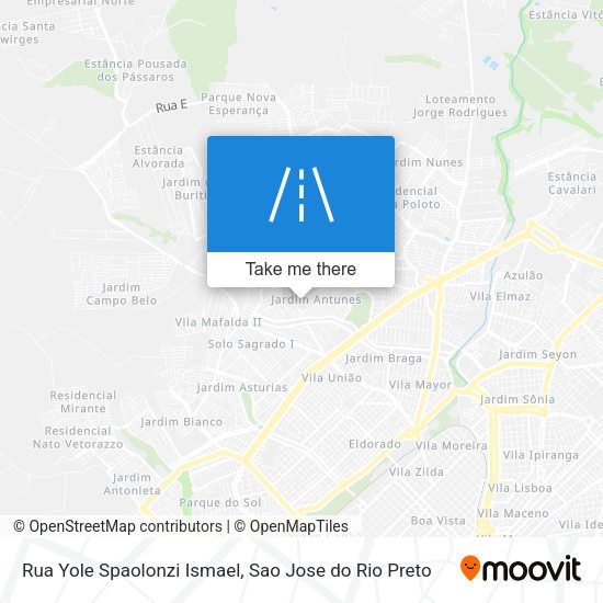 Rua Yole Spaolonzi Ismael map