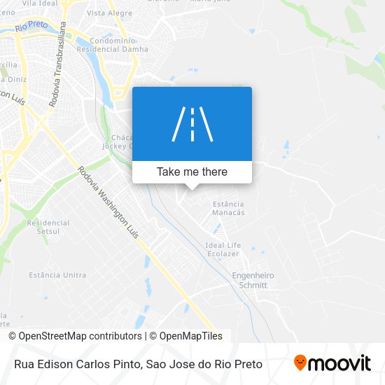 Rua Edison Carlos Pinto map