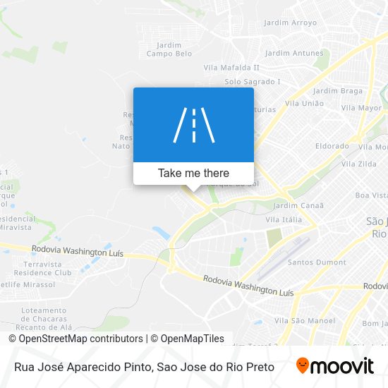 Rua José Aparecido Pinto map