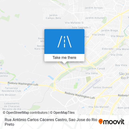 Rua Antônio Carlos Cáceres Castro map