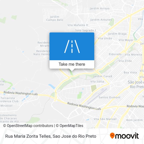 Rua Maria Zorita Telles map