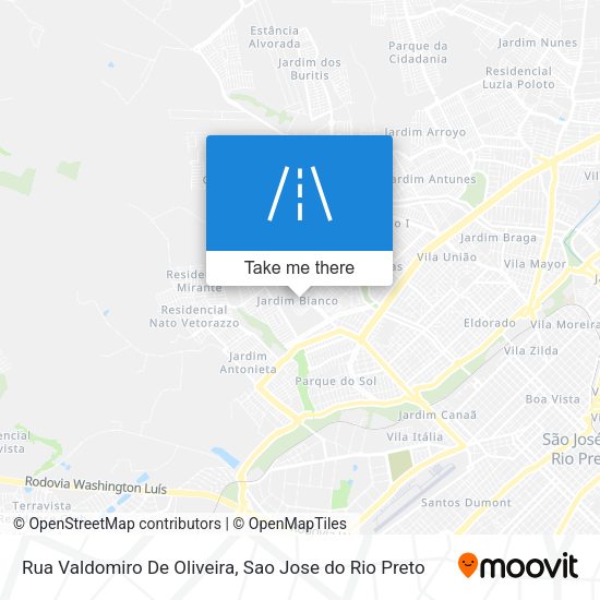 Rua Valdomiro De Oliveira map