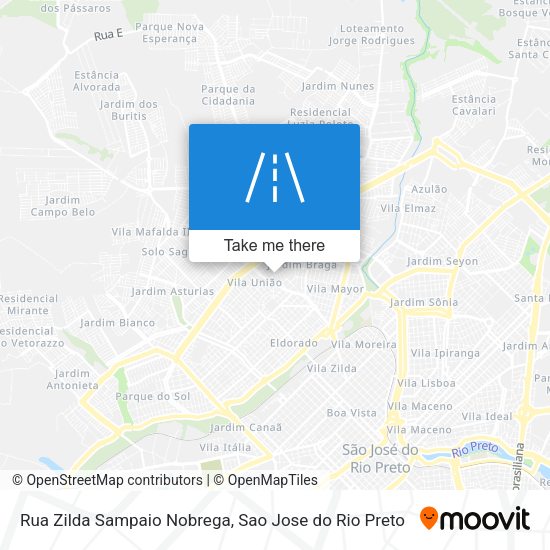 Rua Zilda Sampaio Nobrega map