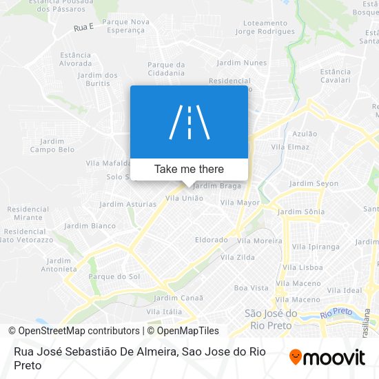 Rua José Sebastião De Almeira map